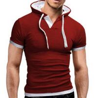 T shirt Fashion Sport capuche Fitted Rouge